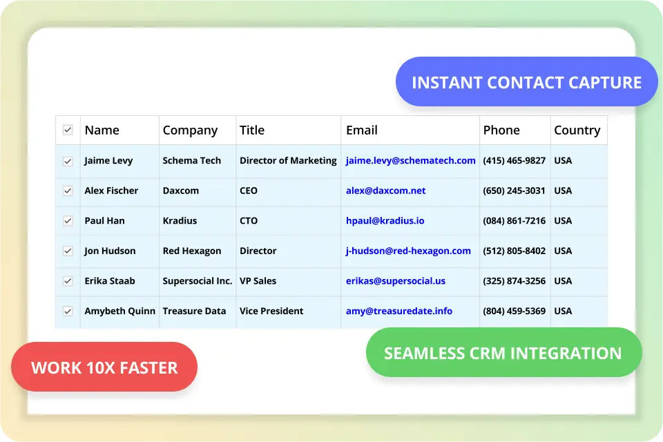 Instant Contacts populates your address book in seconds
