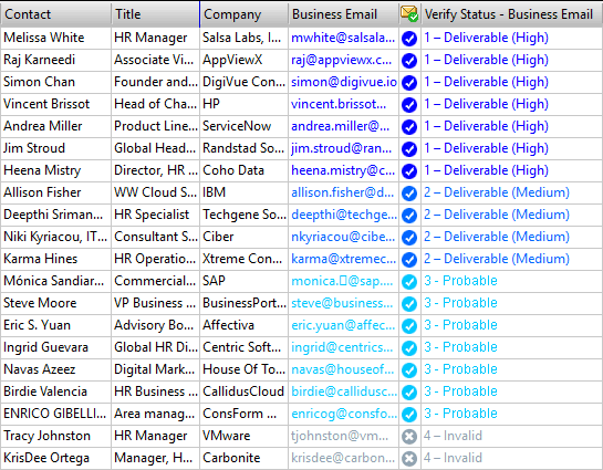 Business email id with colored
