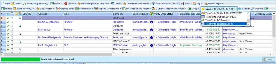 export C-Level executives list from Google Maps to Excel