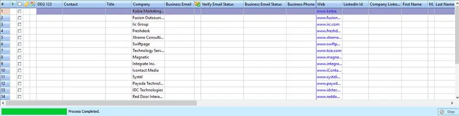 software to extract companies from trade show lists