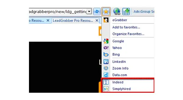 Export job listings from job boards