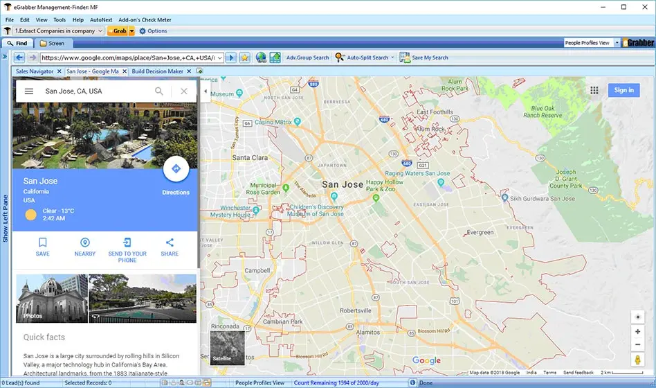 extract sales leads from Google Maps