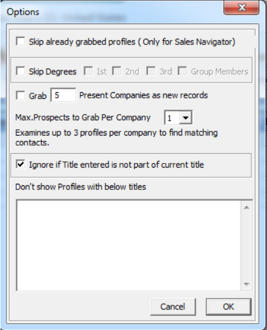 Options in Hiring Prospector 2 Options in Hiring Prospector 2