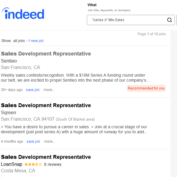 Sales development representative jobs from indeed