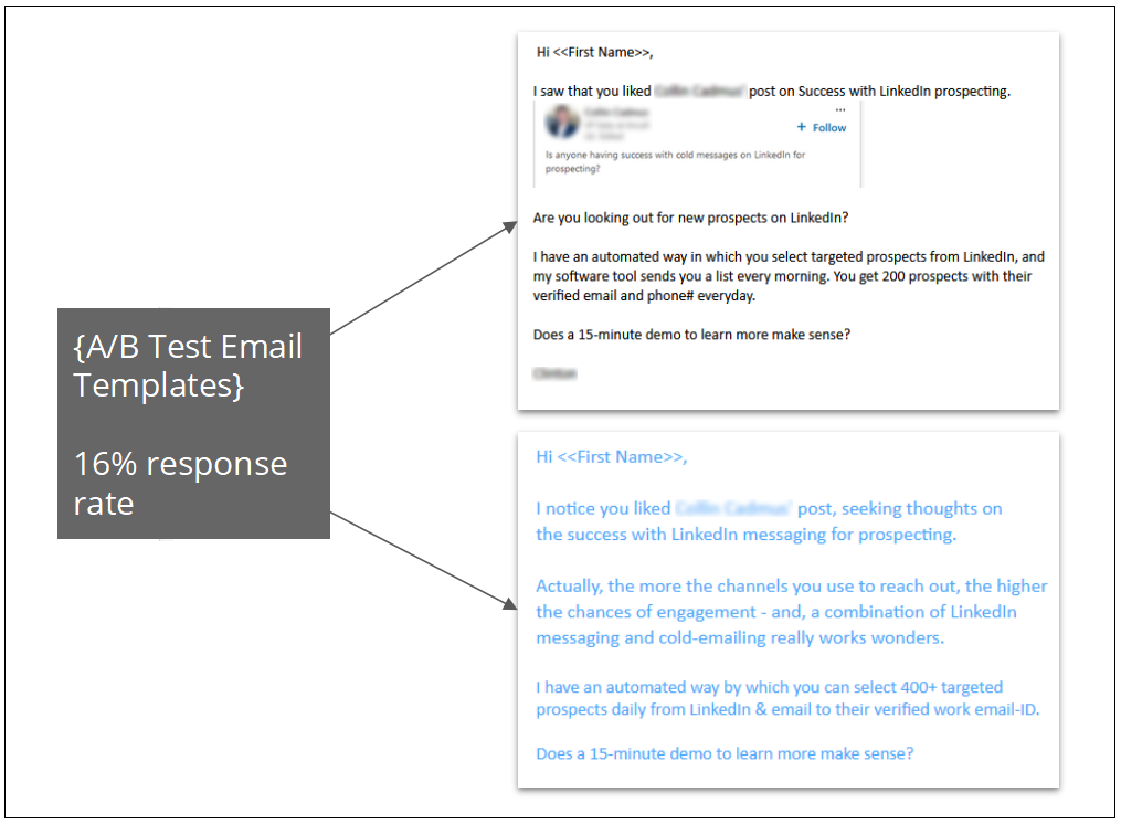 How to use LinkedIn Likes to Generate New Sales Leads 3 Cold Email Templates that Got Responses