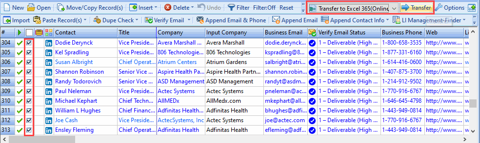 How to Transfer to Excel 365 Online 14