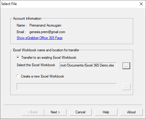 How to Transfer to Excel 365 Online 7
