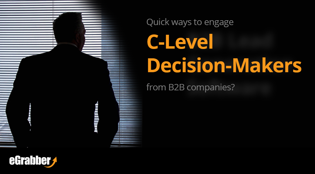 c-level decision makers from b2b companies