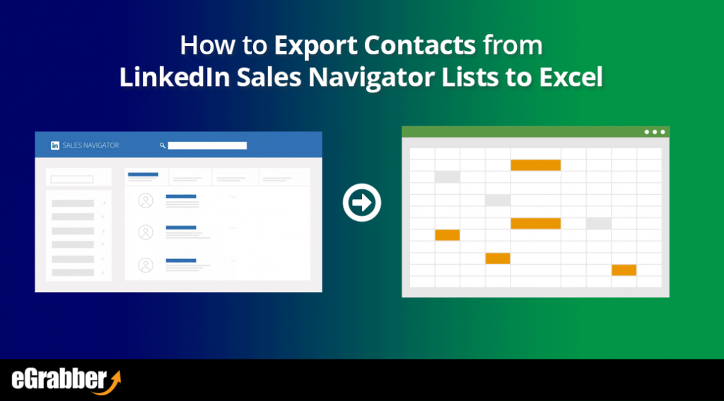 export Contacts from LinkedIn Sales Navigator Lists to Excel