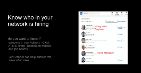 know who in your network is hiring & win more clients