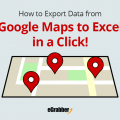 how to export data from google maps to excel