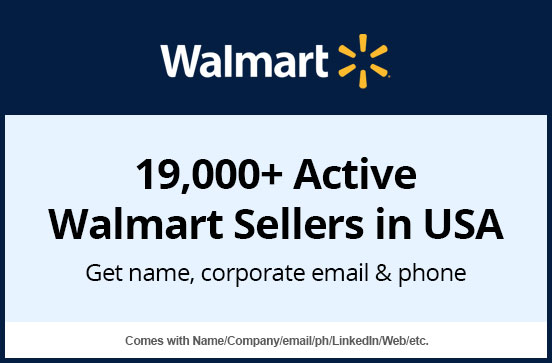 19K Active Walmart Sellers List in USA